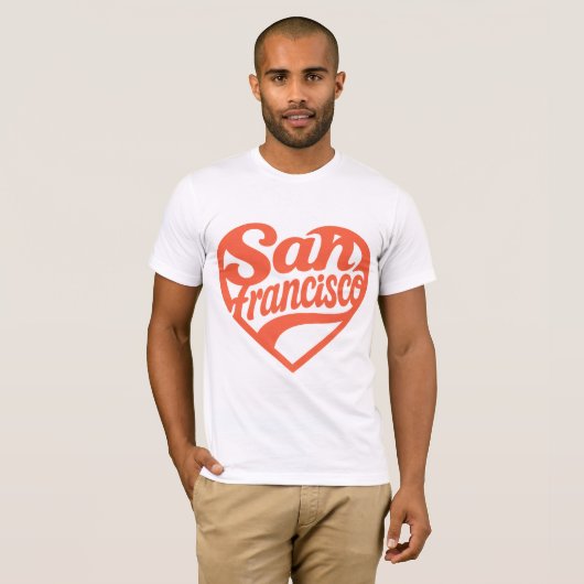 Heart San Francisco T-shirt (Voorkant volledig)