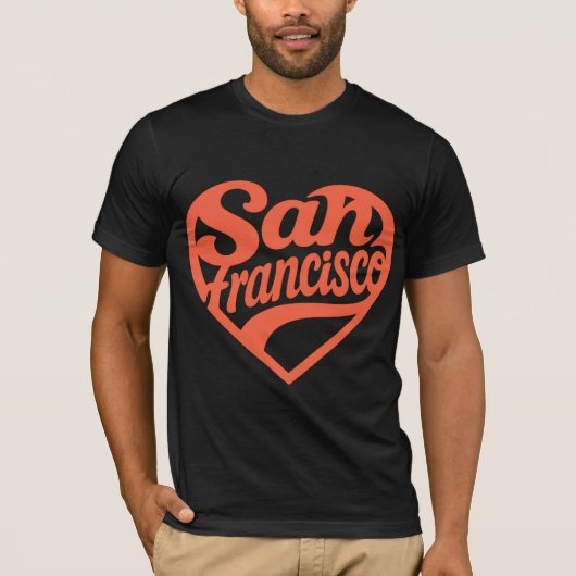 Heart San Francisco T-shirt (Voorkant)