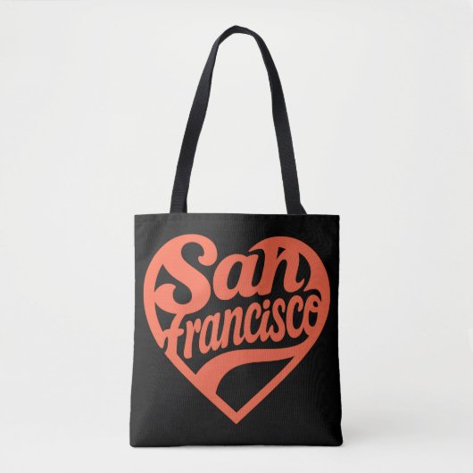 Heart San Francisco Tote Bag (Voorkant)