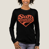 Heart San Francisco  Tri-Blend Shirt (Voorkant)