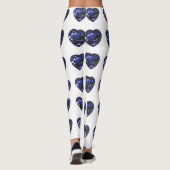 Heart Sapphire Blue Leggings (Achterkant)