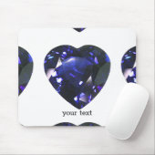 Heart Sapphire Blue Muismat (Met muis)