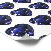 Heart Sapphire Blue Poster (Hoek)