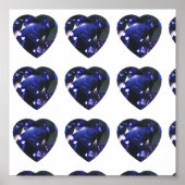Heart Sapphire Blue Poster (Voorkant)
