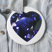 Heart Sapphire Blue Ronde Button 6,0 Cm (In situ)