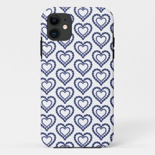 Heart Sapphire Gemstone Case-Mate iPhone Case (Achterkant)