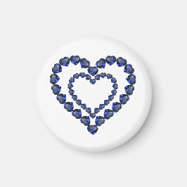 Heart Sapphire Gemstone Magneet