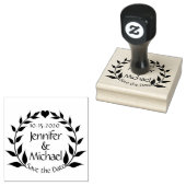 Heart Save the Date Stamp Rubberstempel (Gestempeld)