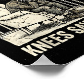 Heart Says T Knees Say Balcony Funny Old Men Music Poster (Hoek)