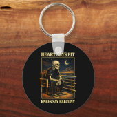 Heart Says T Knees Say Balcony  Sleutelhanger (Voorkant)