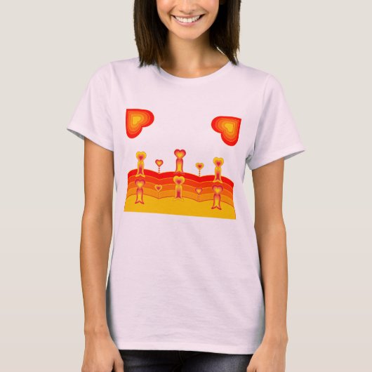 Heart-Scape Dames T-Shirt (Voorkant)