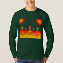 Heart-Scape T-shirt met lange mouwen