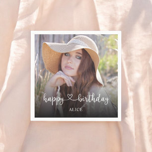 Heart Script Calligraphy Happy Birthday Servet