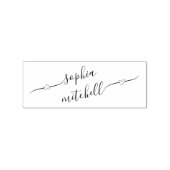 Heart Script Calligraphy Name Rubber Stamp Rubberstempel (Afrduk)