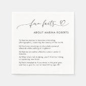 Heart Script Foto Afstuderen Afstuderen Leuke Feit Servet (Voorkant)