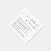 Heart Script Foto Afstuderen Afstuderen Leuke Feit Servet (Hoek)