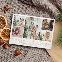 Heart Script Gold Kerst 5 Foto