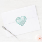 Heart Scroll Zee w Wit Hart Sticker (Envelop)