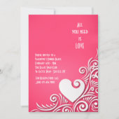 Heart Sculpture Valentijnsdag Invitations Kaart (Voorkant)