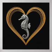 Heart Seahorse Poster (Voorkant)