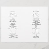 Heart Seashell Beach Wedding Ceremony Program (Achterkant)