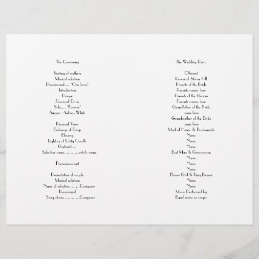 Heart Seashell Beach Wedding Ceremony Program (Achterkant)