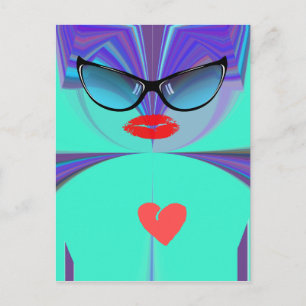 Heart Selfie Briefkaart