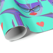 Heart Selfie Cadeaupapier (Rol Hoek)