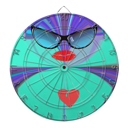 Heart Selfie Dartbord (Voorkant)