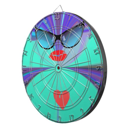 Heart Selfie Dartbord (Voorkant Rechts)