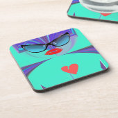 Heart Selfie Onderzetter (Linkerzijde)