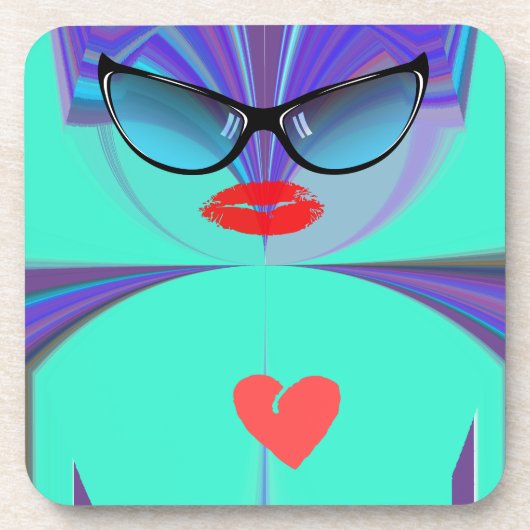 Heart Selfie Onderzetter (Voorkant)