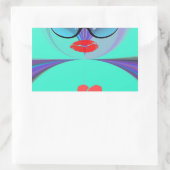 Heart Selfie Rechthoekige Sticker (Tas)