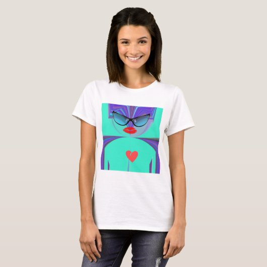 Heart Selfie T-shirt (Voorkant volledig)