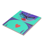 Heart Selfie Tegeltje (Zijkant)