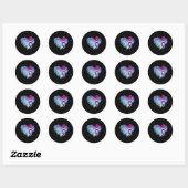 Heart Semicolon Project Zelfmoordpreventie Awarene Ronde Sticker (Vel)