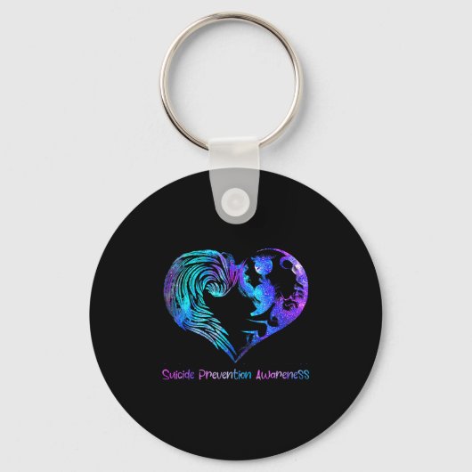 Heart Semicolon Suicide Prevention Awareness Week Sleutelhanger (Voorkant)