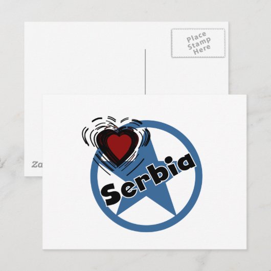 Heart Servië Briefkaart (Voorkant / Achterkant)