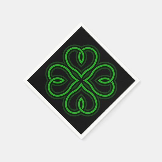 Heart Shamrock Napkins Servet (Hoek)