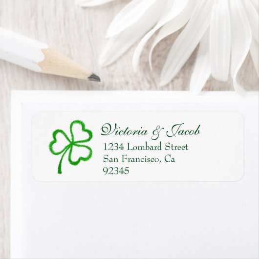 Heart Shamrock | St. Patrick's Day Wedding Etiket (Insitu)