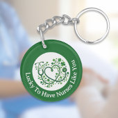 Heart Shamrock Stethocope Lucky to Have Nurses Sleutelhanger