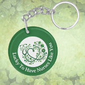 Heart Shamrock Stethocope Lucky to Have Nurses Sleutelhanger