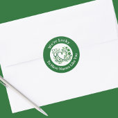 Heart Shamrock Stethoscope Lucky to Have Nurses  Ronde Sticker