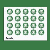 Heart Shamrock Stethoscope Lucky to Have Nurses  Ronde Sticker