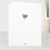 Heart Shape 18 Photo Collage Wedding Jubileum Kaart (Achterkant)