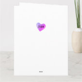 Heart Shape 18 Photo Collage Wedding Jubileum Kaart (Achterkant)