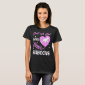 Heart Shape Baboon is gewoon een meisje dat van ba T-shirt (Voorkant volledig)