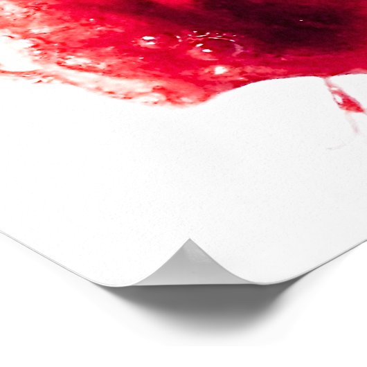 Heart Shape Blood Splatter Poster (Hoek)