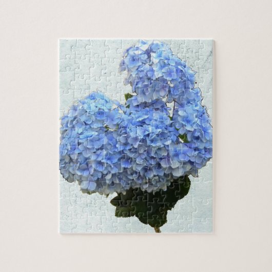 Heart Shape Blue Hydrangea Legpuzzel (Verticaal)