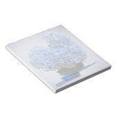 Heart Shape Blue Hydrangea Notitieblok (Schuin)